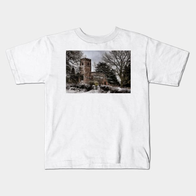 St Botolph's Church, Rugby, Warwickshire Kids T-Shirt by avrilharris